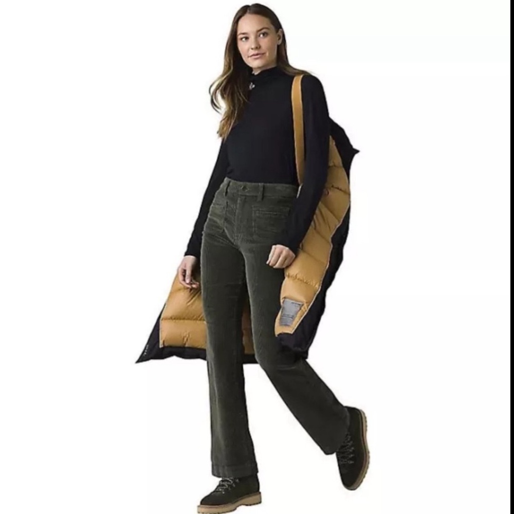 prAna Retail $470 BETANIA LONG BLACK DOWN PUFFER JACKET SZ SMALL